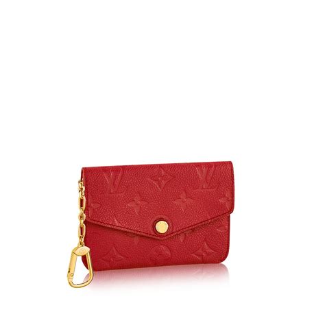 louis vuitton red key pouch|louis vuitton empreinte key pouch.